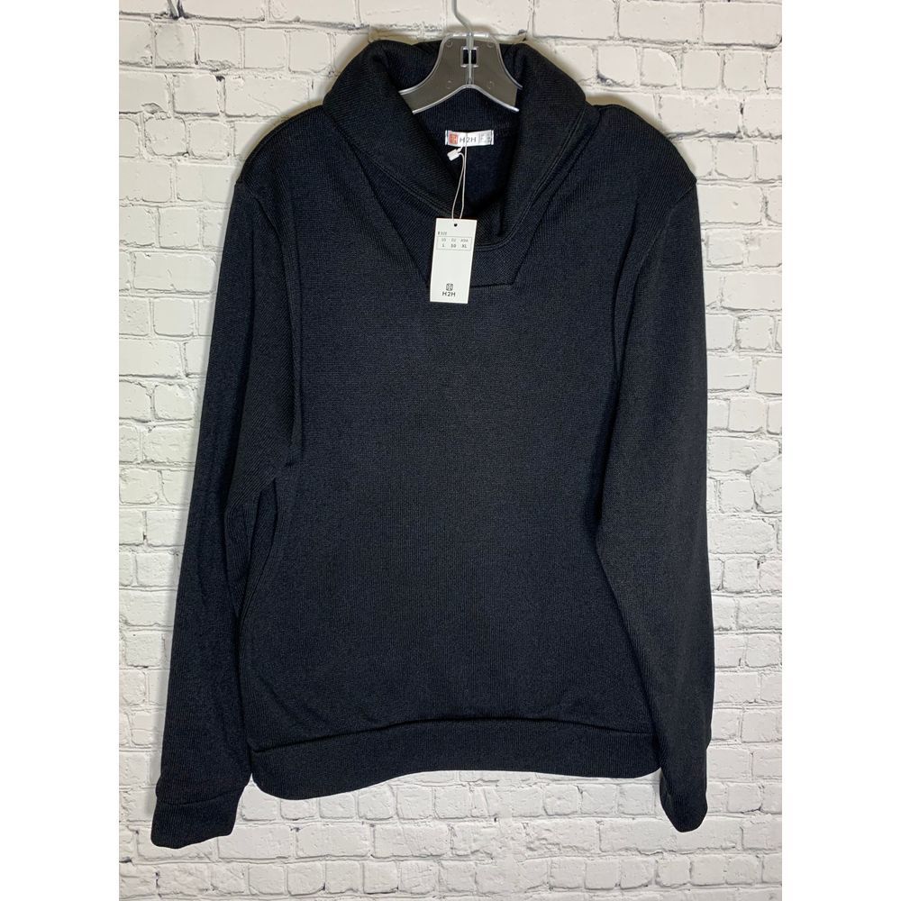 H2H Mens Casual Slim Fit Pullover Sweatshirt